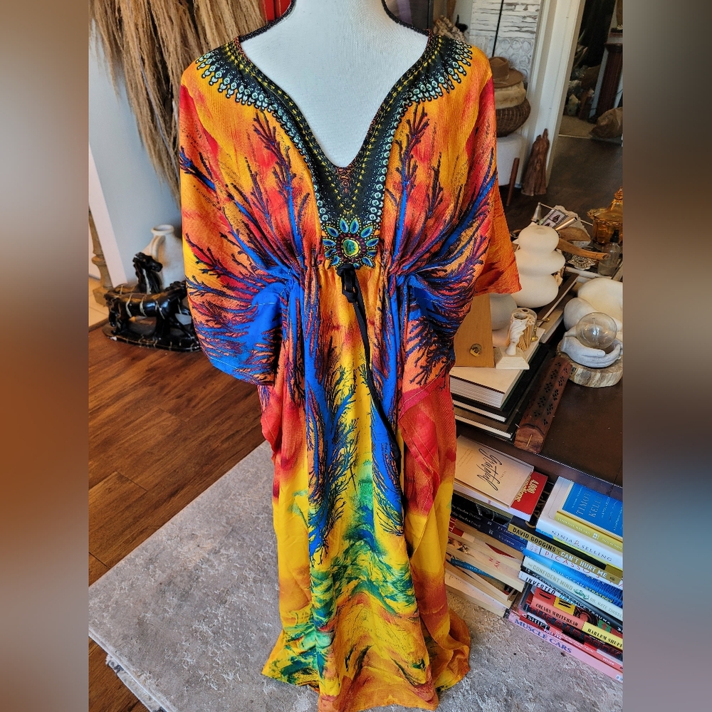 Tamsy Colorful One Size Kaftan